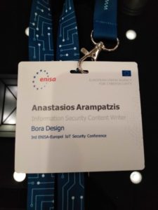 ENISA conference pass for Bora Design